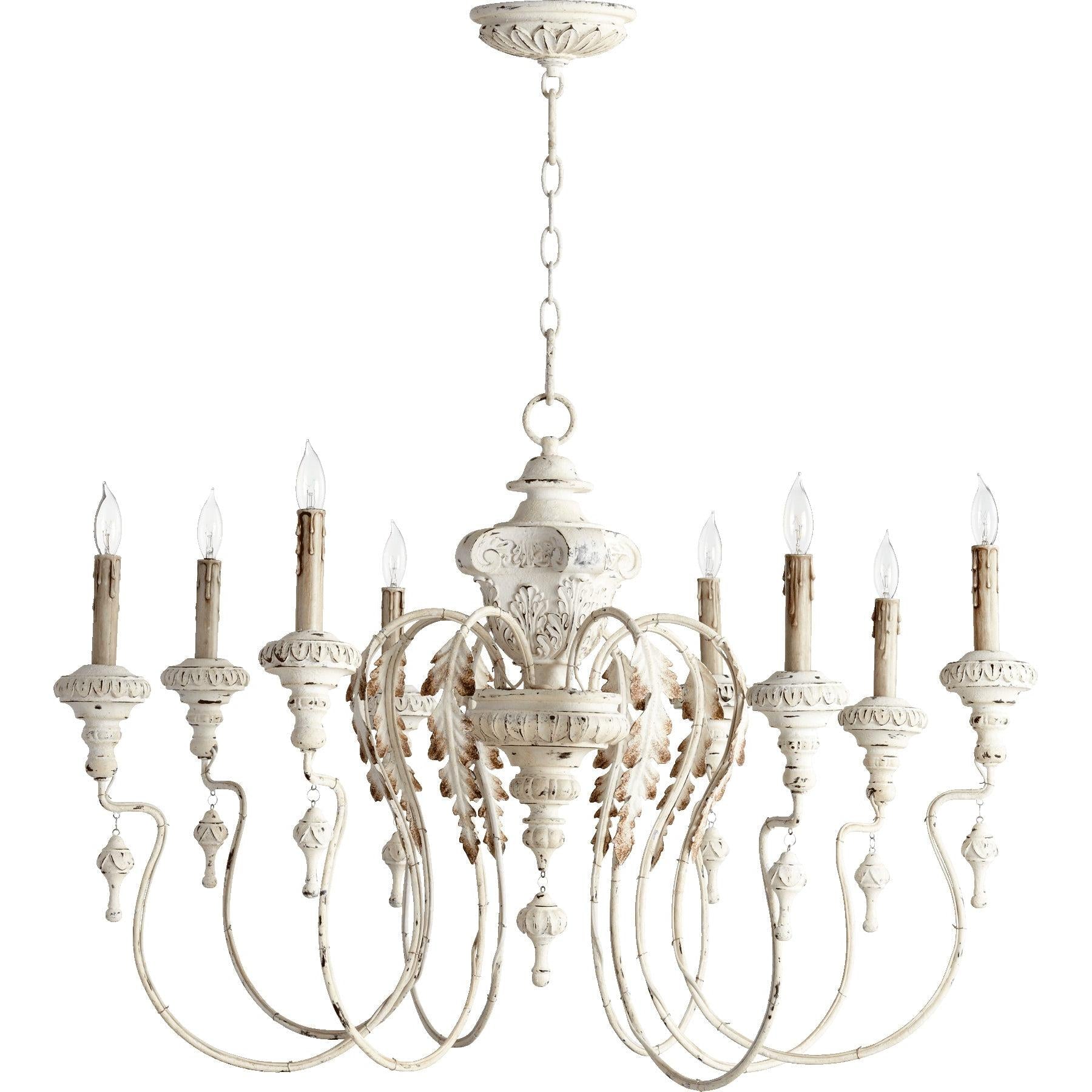 Quorum Salento 6006-8-70 Chandelier - Persian White