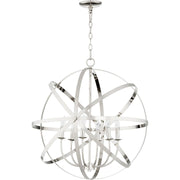 Quorum Celeste 6009-6-62 Chandelier - Polished Nickel