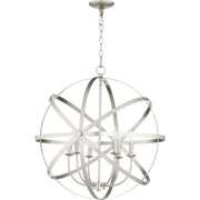Quorum Celeste 6009-6-65 Chandelier - Satin Nickel