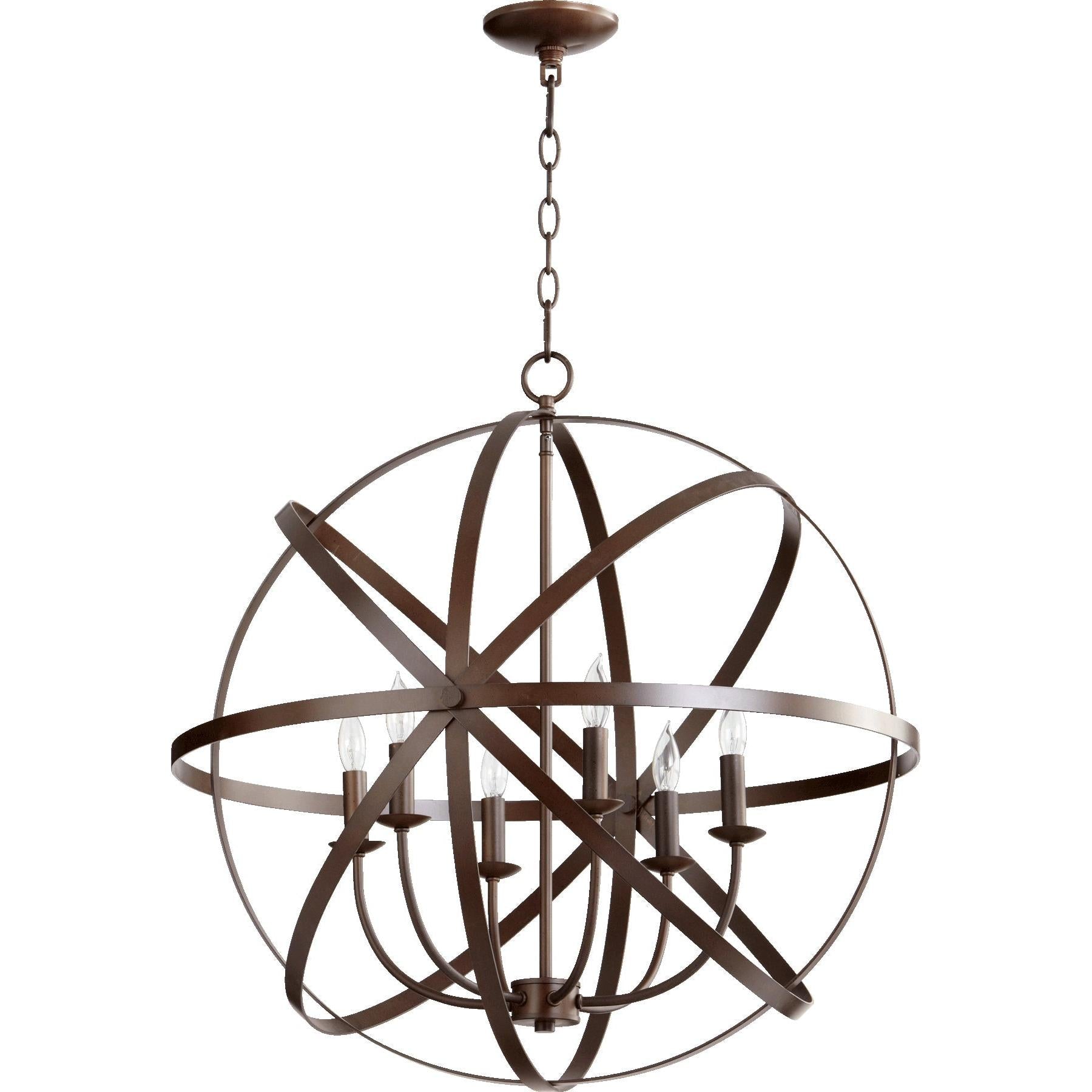 Quorum Celeste 6009-6-86 Chandelier - Oiled Bronze