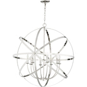 Quorum Celeste 6009-8-62 Chandelier - Polished Nickel