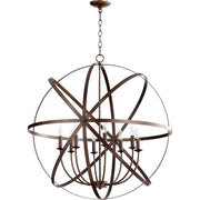 Quorum Celeste 6009-8-86 Chandelier - Oiled Bronze