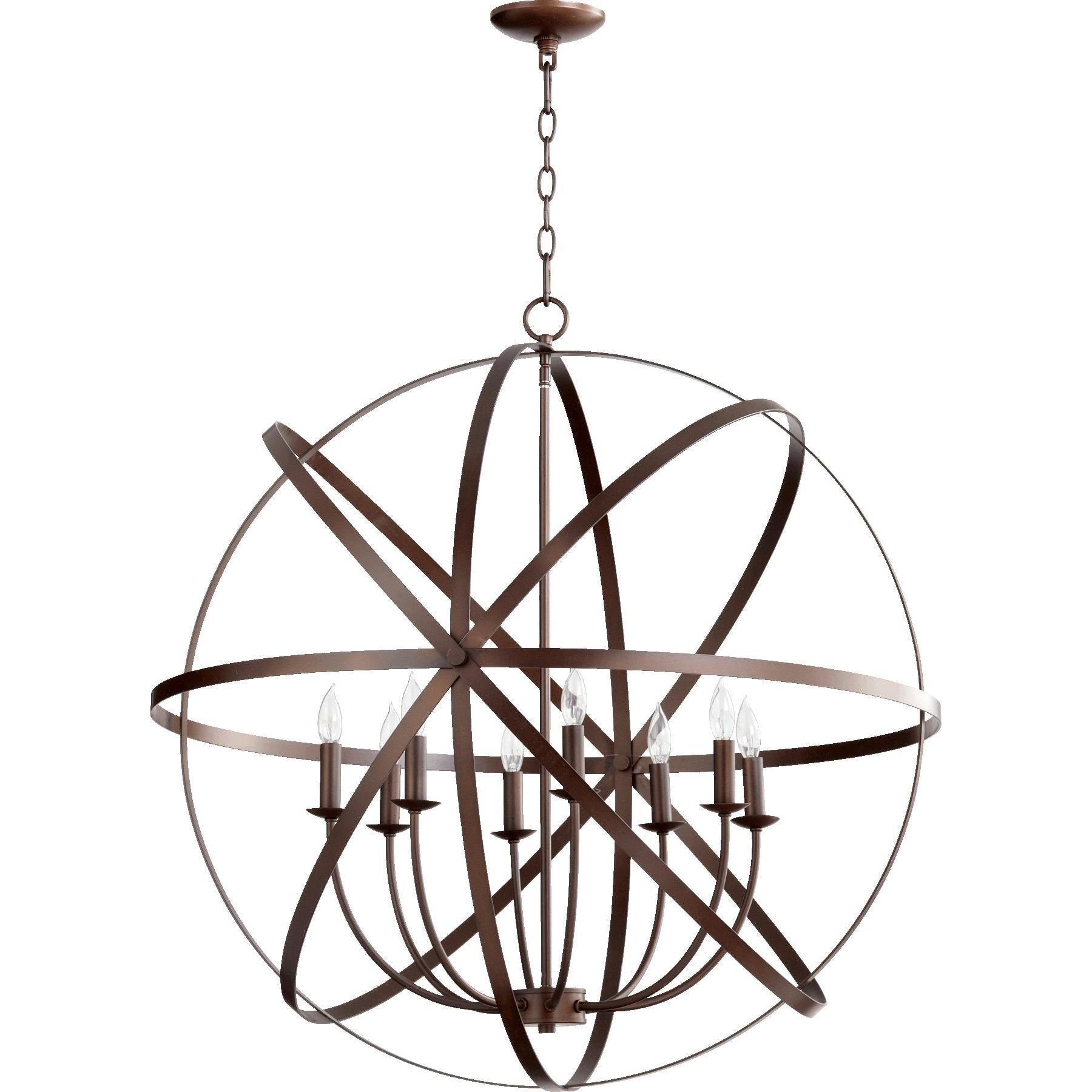 Quorum Celeste 6009-8-86 Chandelier - Oiled Bronze