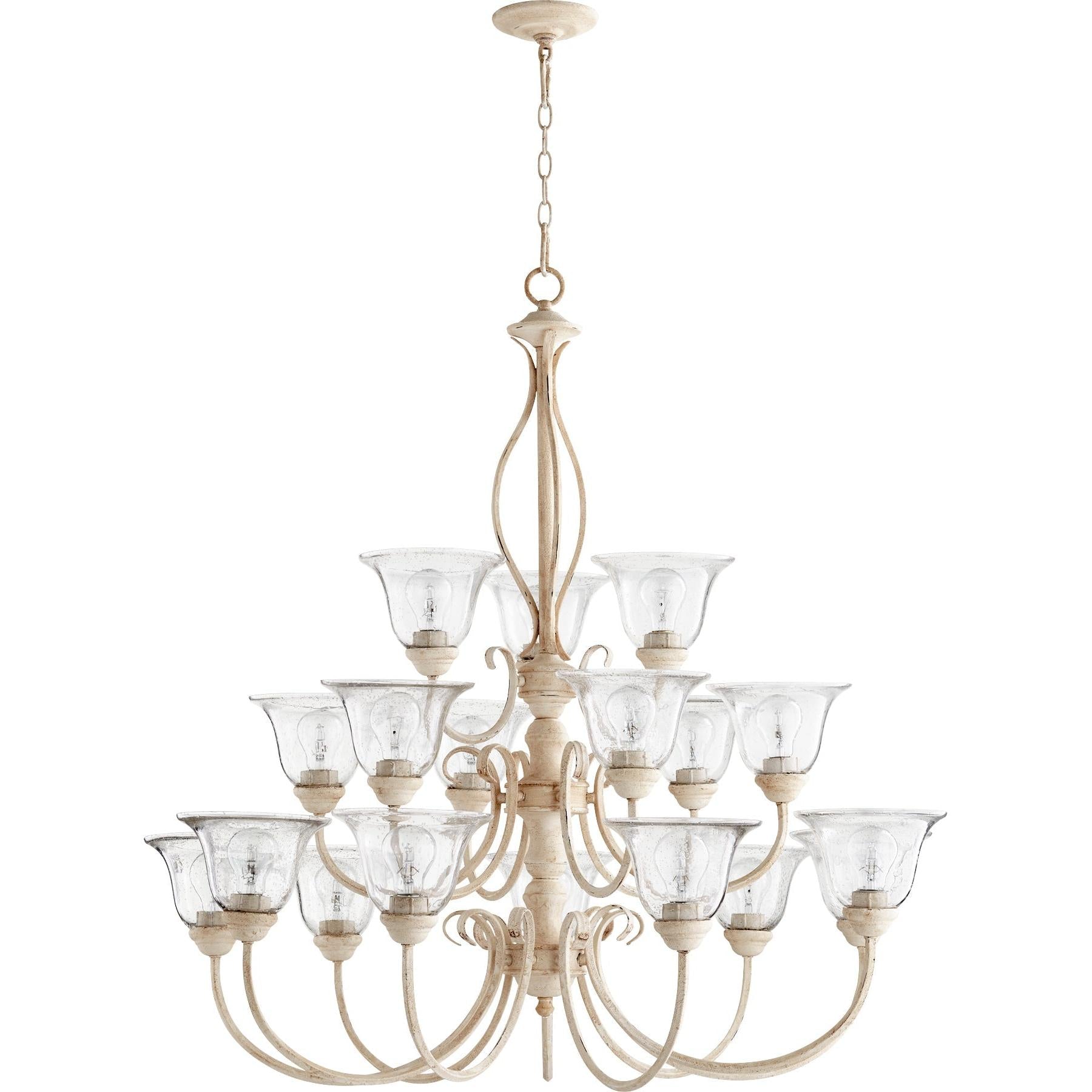Quorum Spencer 6010-18170 Chandelier - Persian White W/ Clear/seeded