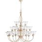 Quorum Spencer 6010-18170 Chandelier - Persian White W/ Clear/seeded