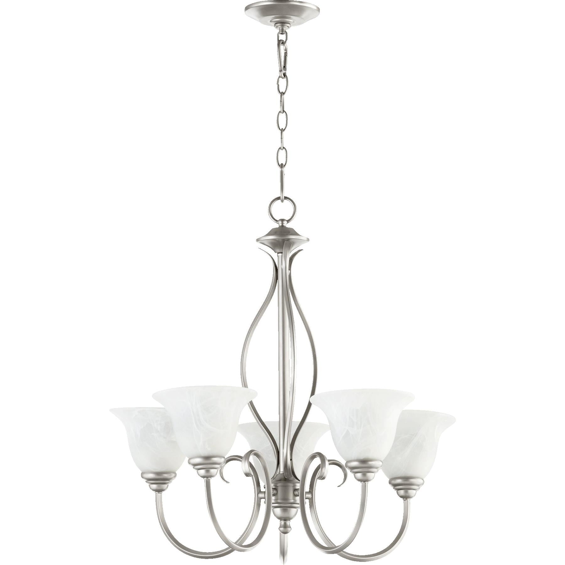 Quorum Spencer 6010-5-64 Chandelier - Classic Nickel