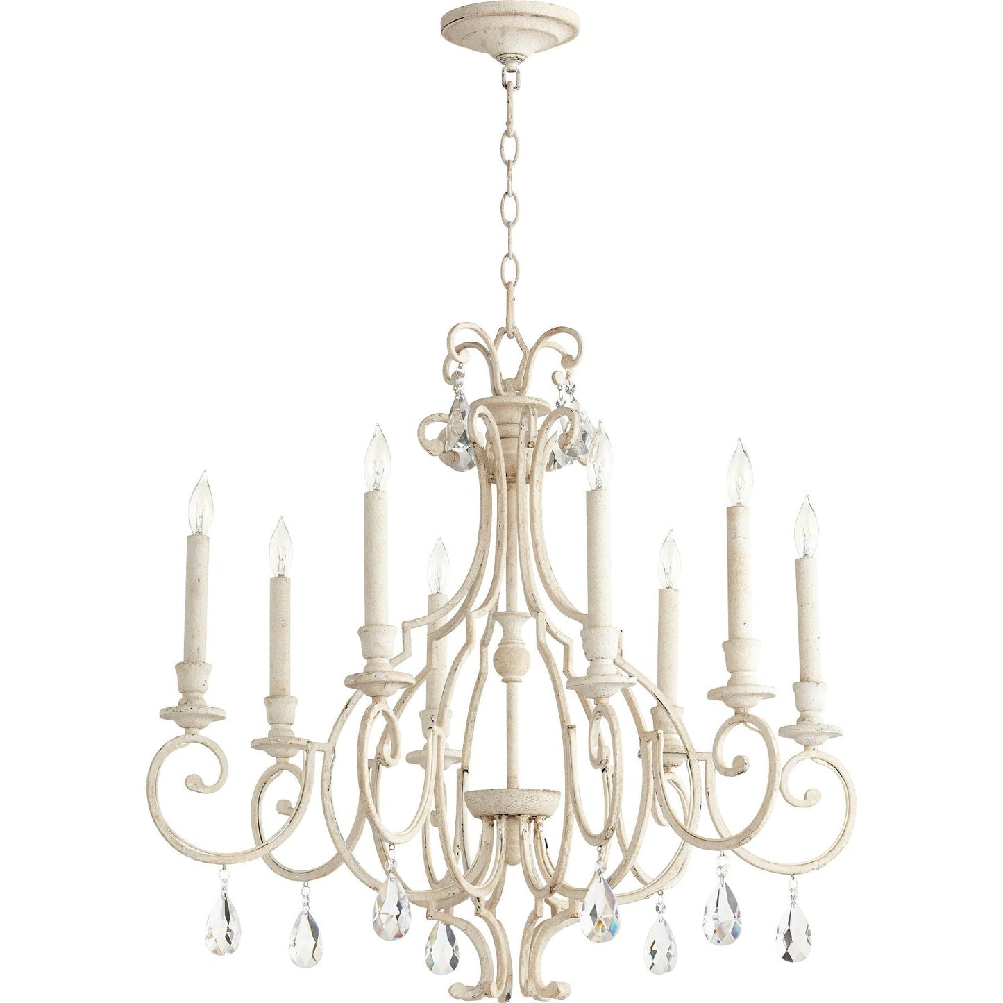 Quorum Ansley 6014-8-70 Chandelier - Persian White