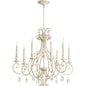 Quorum Ansley 6014-8-70 Chandelier - Persian White