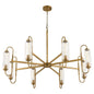 Quorum 6015-8-47 Chandelier, UL Damp Rated, Brushed Brass