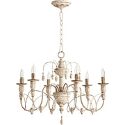 Quorum Salento 6016-6-70 Chandelier - Persian White