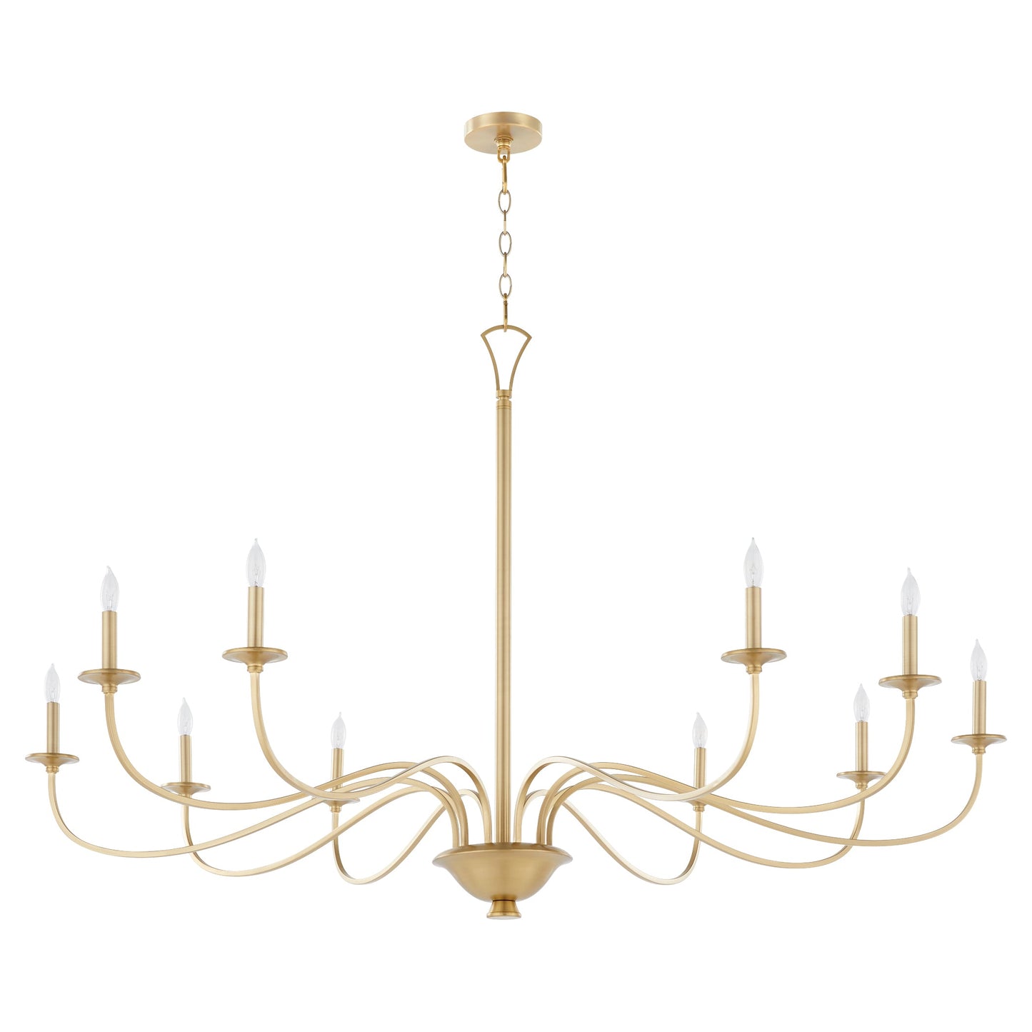 Quorum Maryse 6021-10-80 Chandelier - Aged Brass