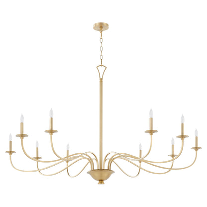 Quorum Maryse 6021-10-80 Chandelier - Aged Brass