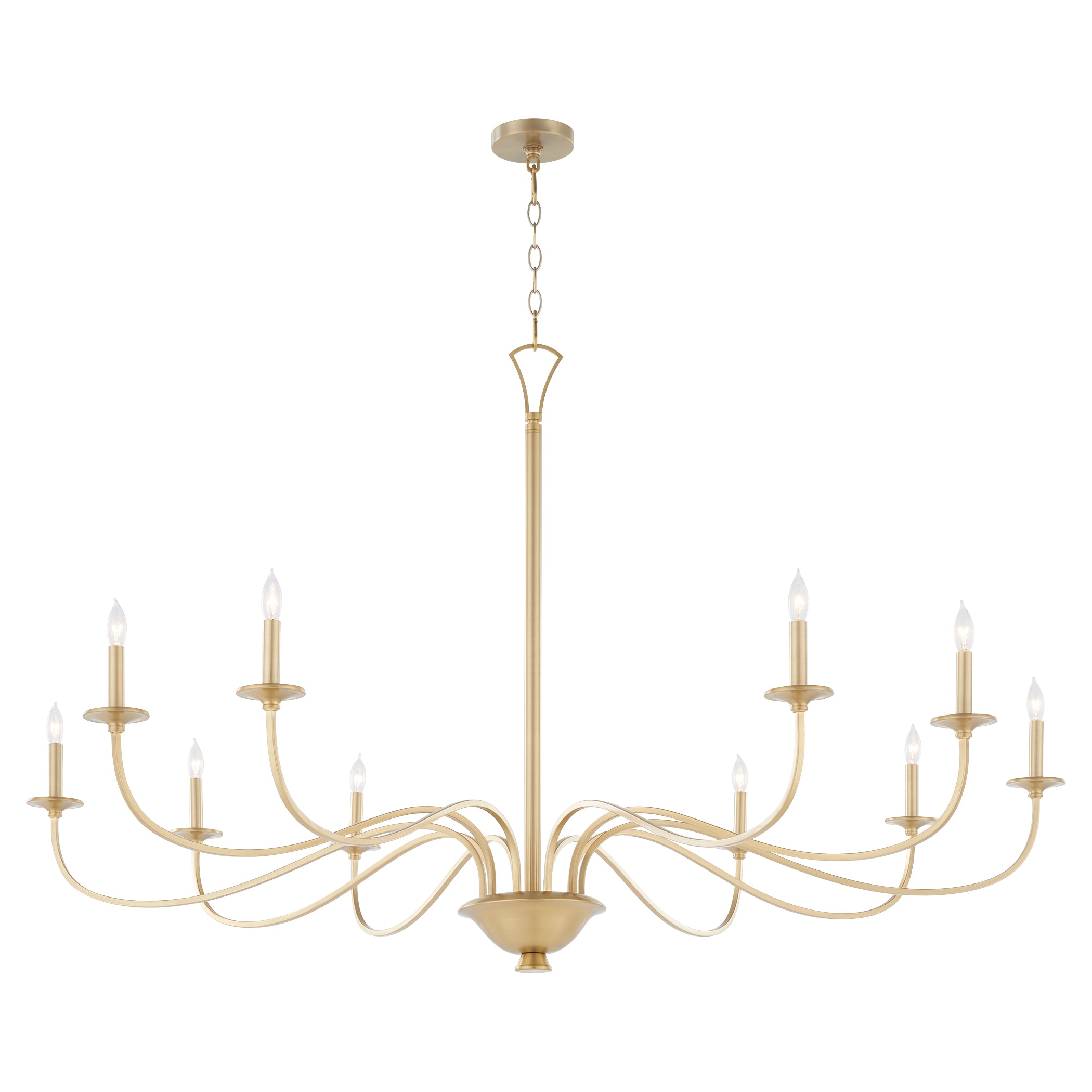 Quorum Maryse 6021-10-80 Chandelier - Aged Brass