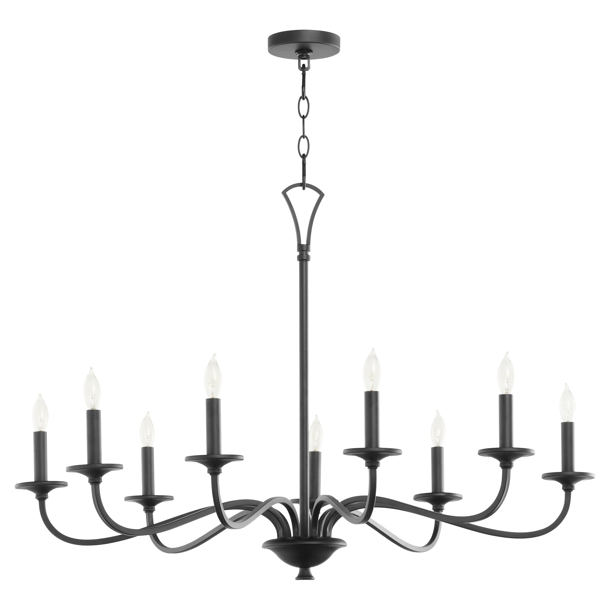 Quorum Maryse 6021-9-59 Chandelier - Matte Black