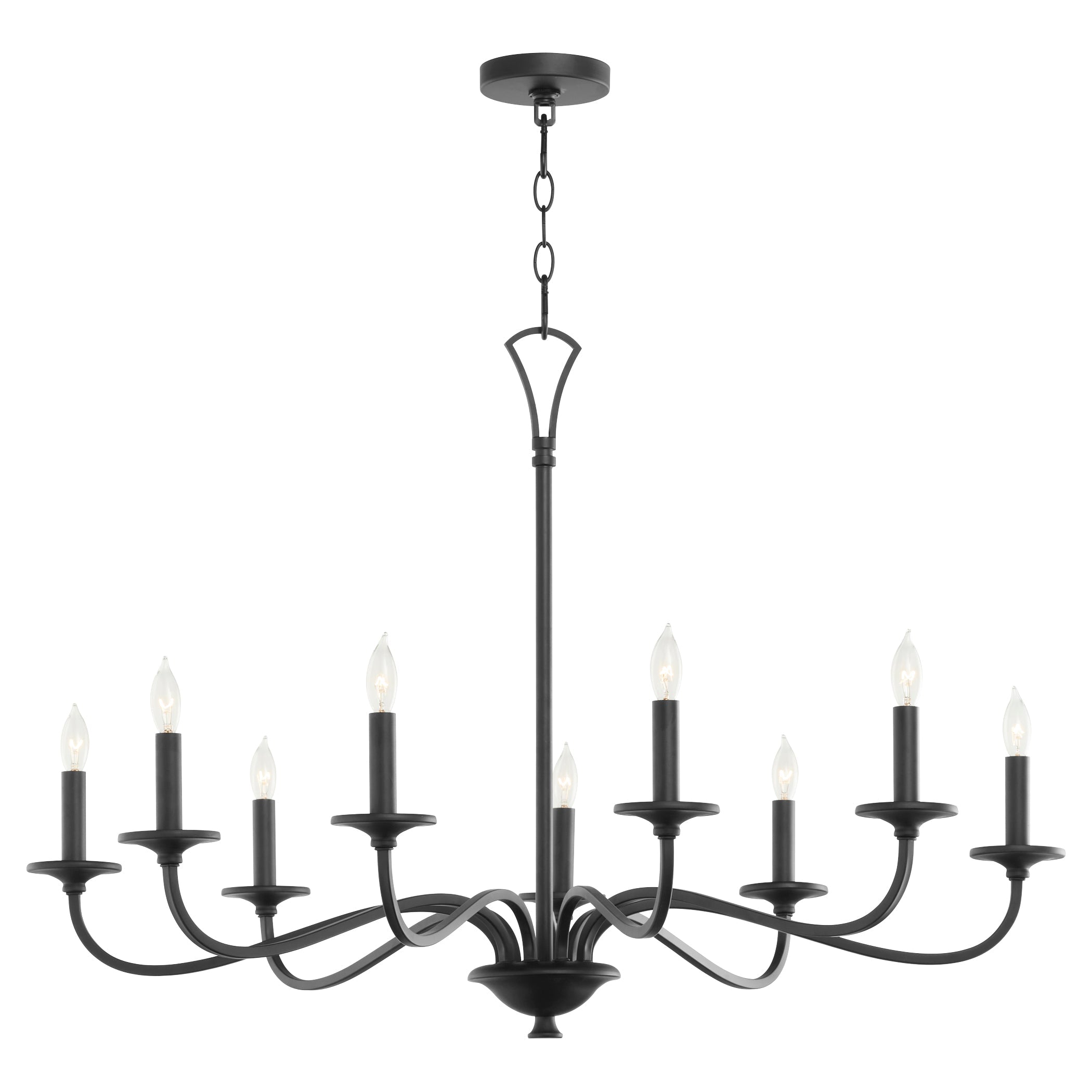 Quorum Maryse 6021-9-59 Chandelier - Matte Black