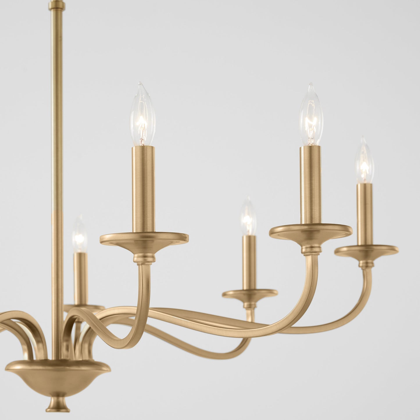 Quorum Maryse 6021-9-80 Chandelier - Aged Brass