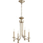 Quorum Rossington 6022-4-60 Chandelier - Aged Silver Leaf