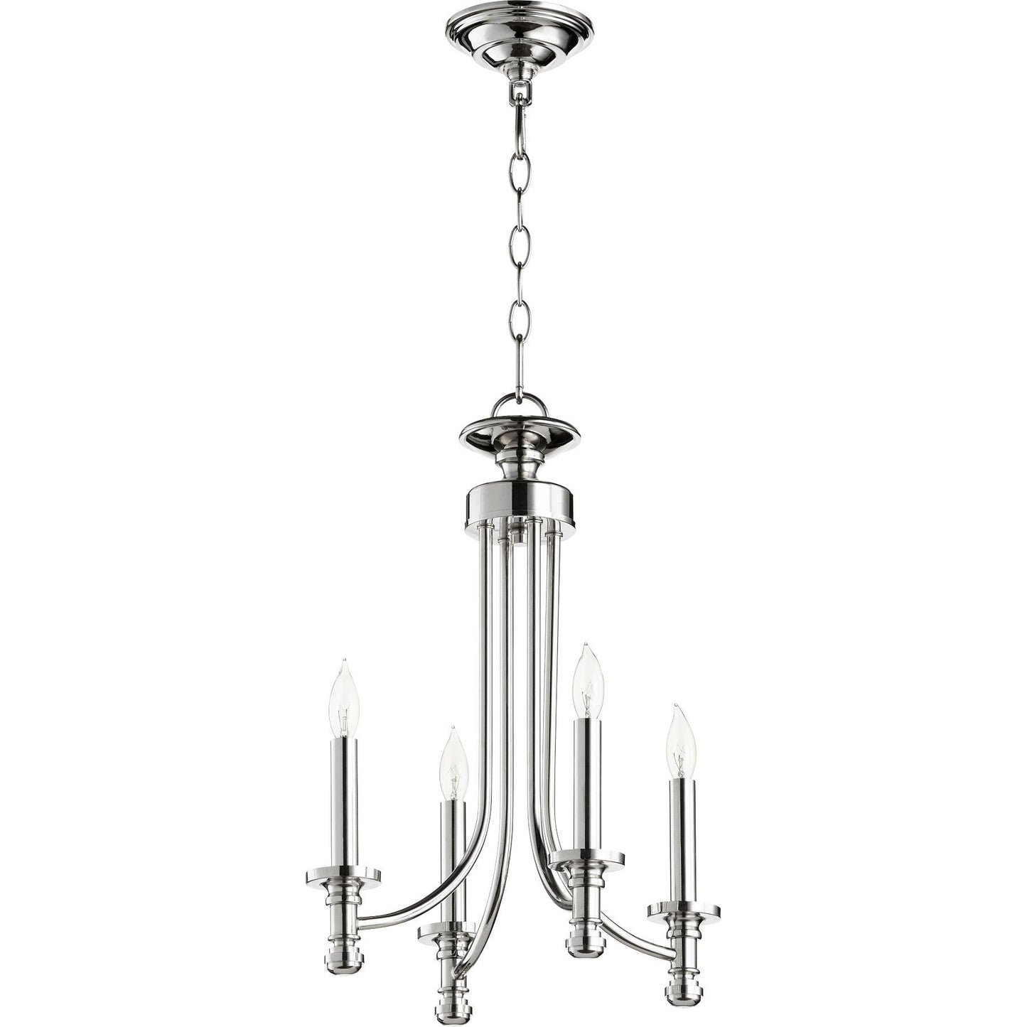 Quorum Rossington 6022-4-62 Chandelier - Polished Nickel