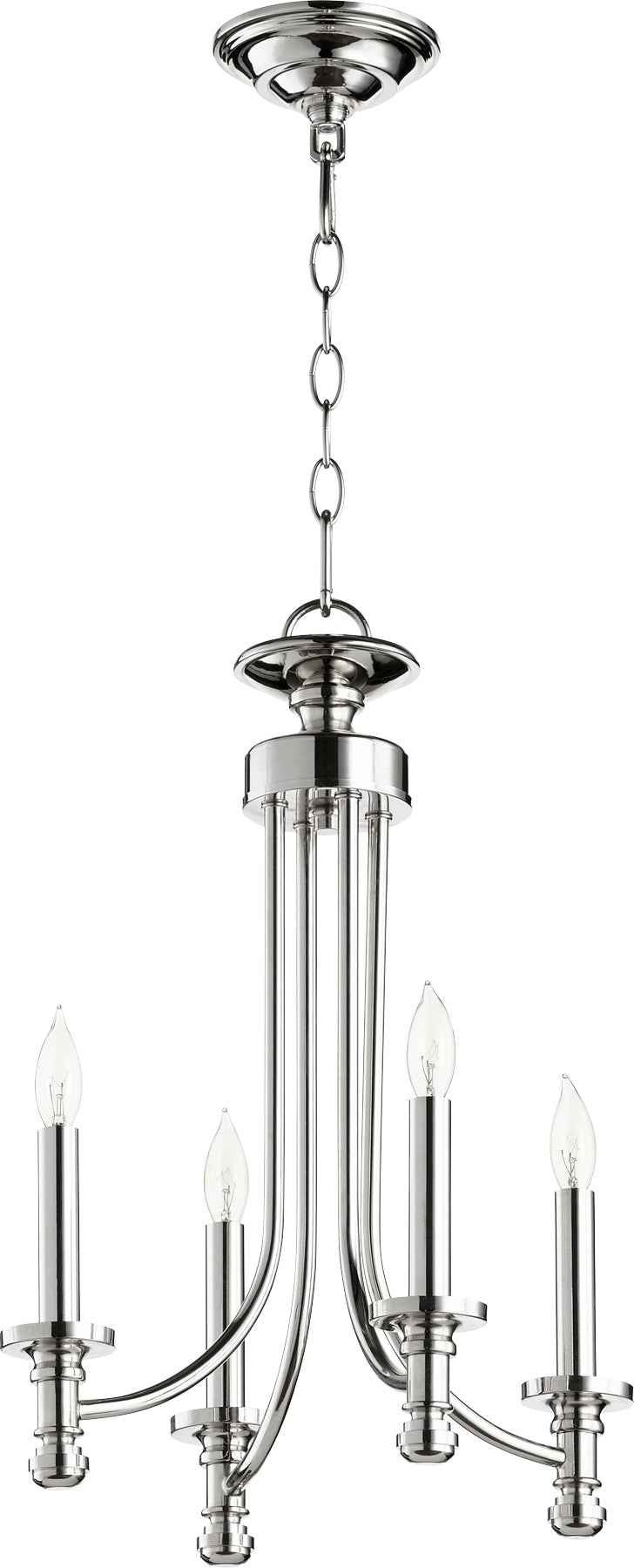 Quorum Rossington 6022-4-62 Chandelier - Polished Nickel