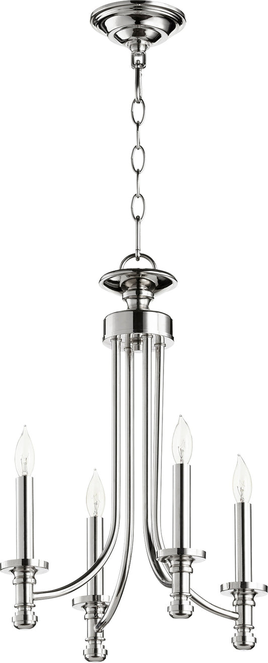 Quorum Rossington 6022-4-62 Chandelier - Polished Nickel