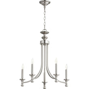 Quorum Rossington 6022-5-65 Chandelier - Satin Nickel