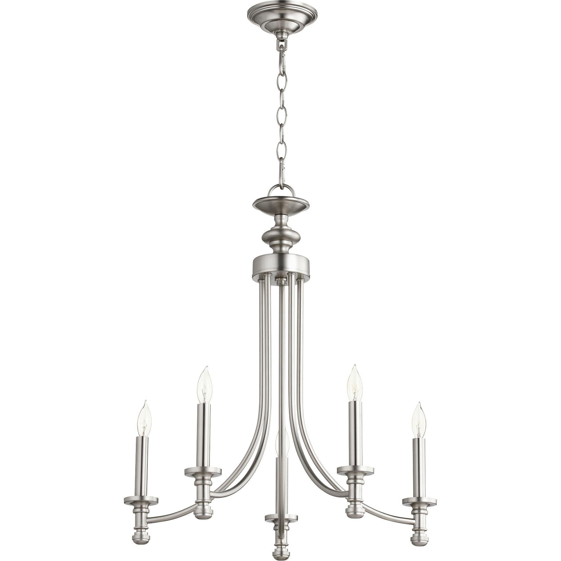 Quorum Rossington 6022-5-65 Chandelier - Satin Nickel