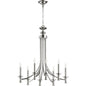 Quorum Rossington 6022-8-62 Chandelier - Polished Nickel