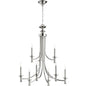 Quorum Rossington 6022-9-162 Chandelier - Polished Nickel