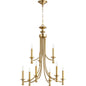 Quorum Rossington 6022-9-180 Chandelier - Aged Brass