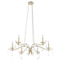 Quorum Lorelei 603-6-60 Chandelier - Aged Silver Leaf