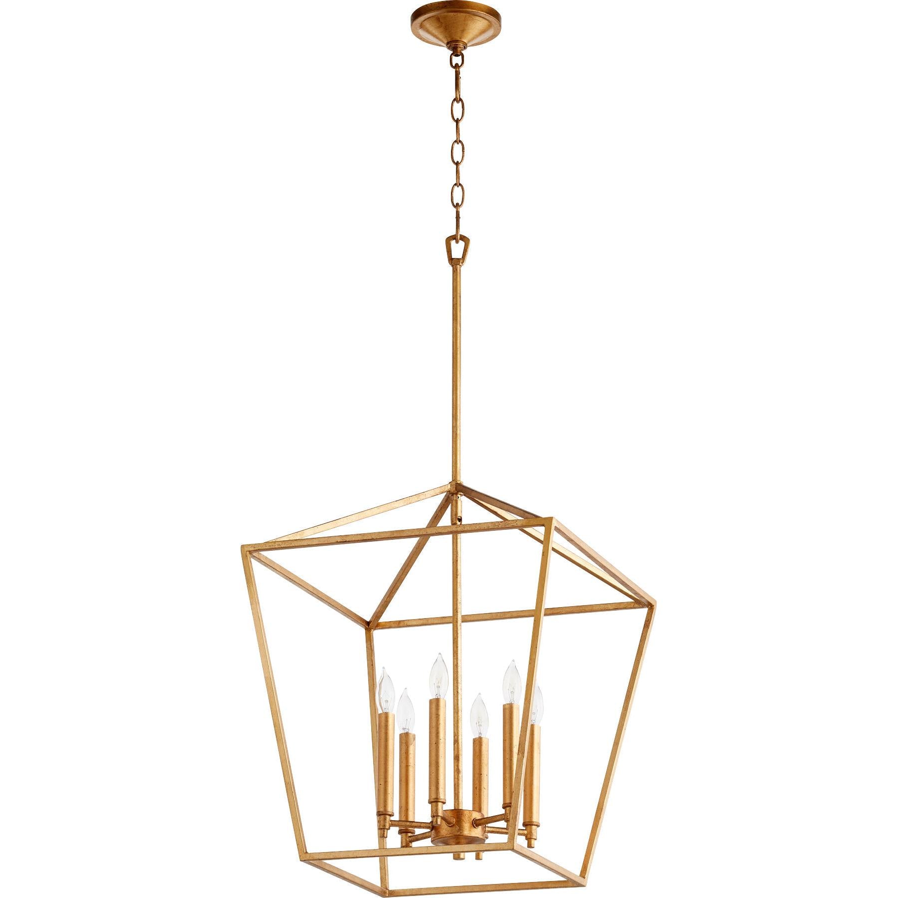 Quorum Gabriel 604-6-74 Entry - Gold Leaf