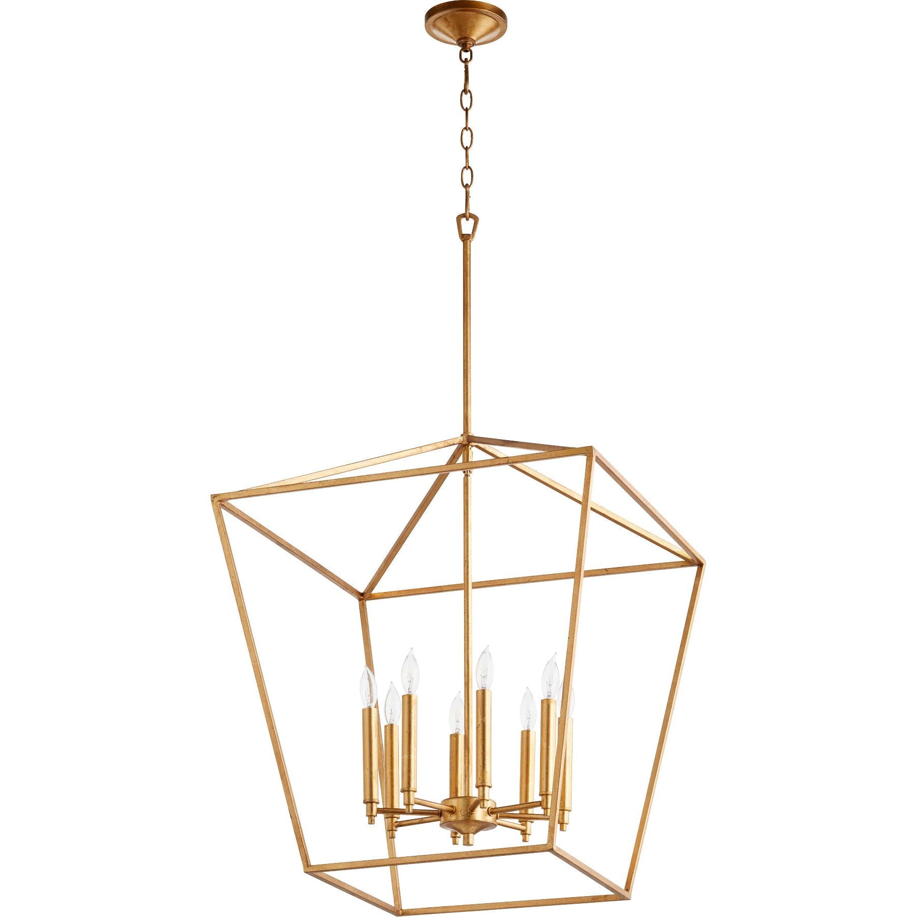Quorum Gabriel 604-8-74 Entry - Gold Leaf