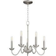 Quorum 6040-5-65 Chandelier - Satin Nickel
