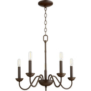 Quorum 6040-5-86 Chandelier - Oiled Bronze