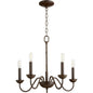 Quorum 6040-5-86 Chandelier - Oiled Bronze