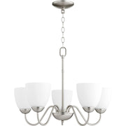 Quorum 6041-5-65 Chandelier - Satin Nickel