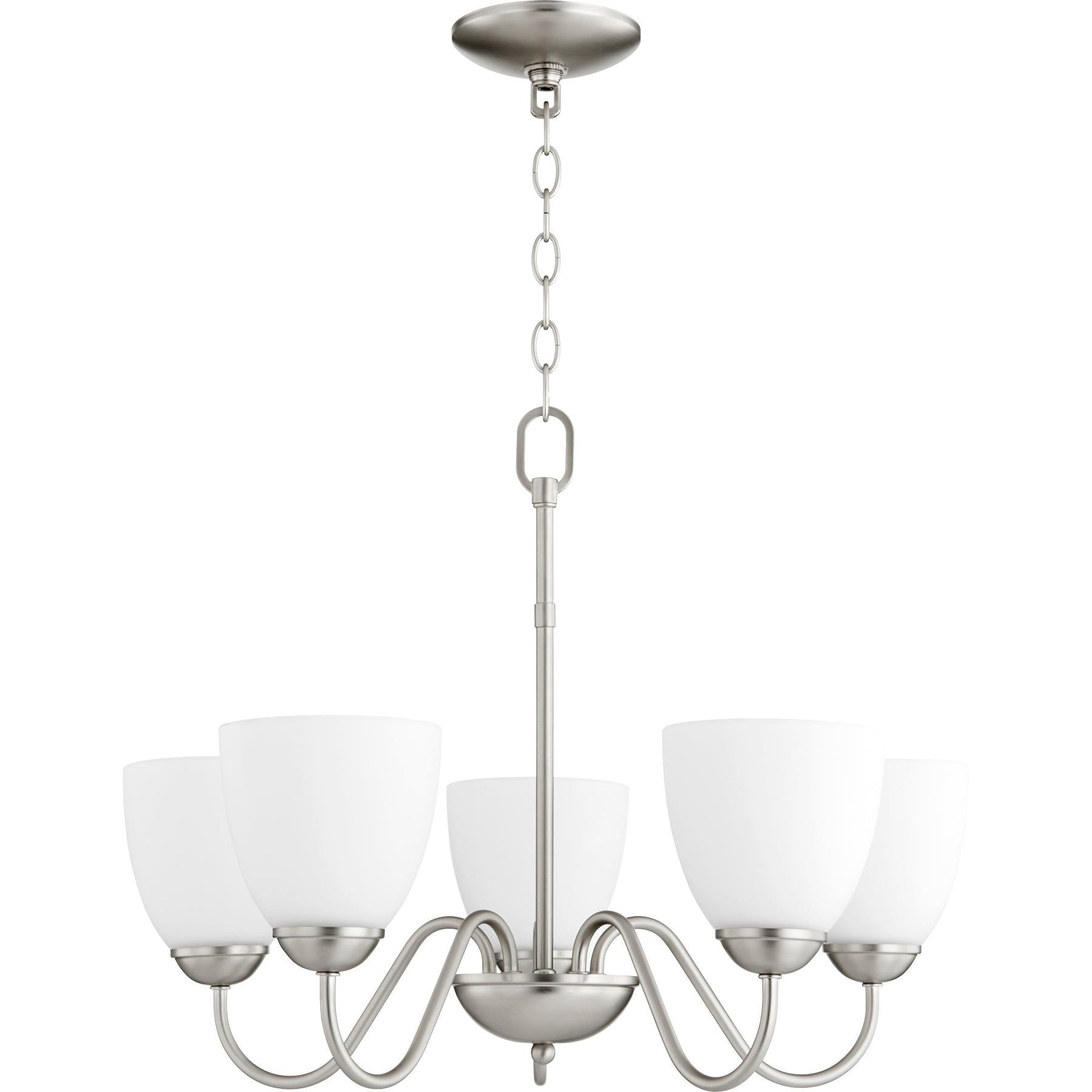 Quorum 6041-5-65 Chandelier - Satin Nickel
