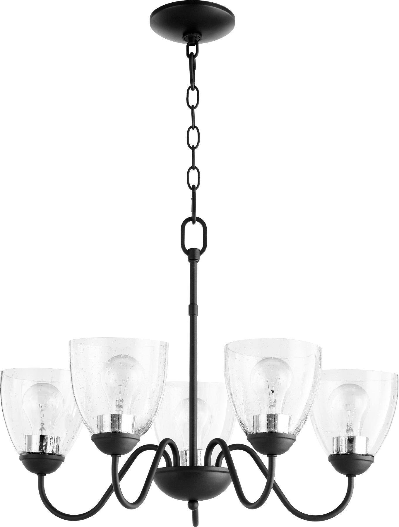 Quorum 6041-5-69 Chandelier - Textured Black