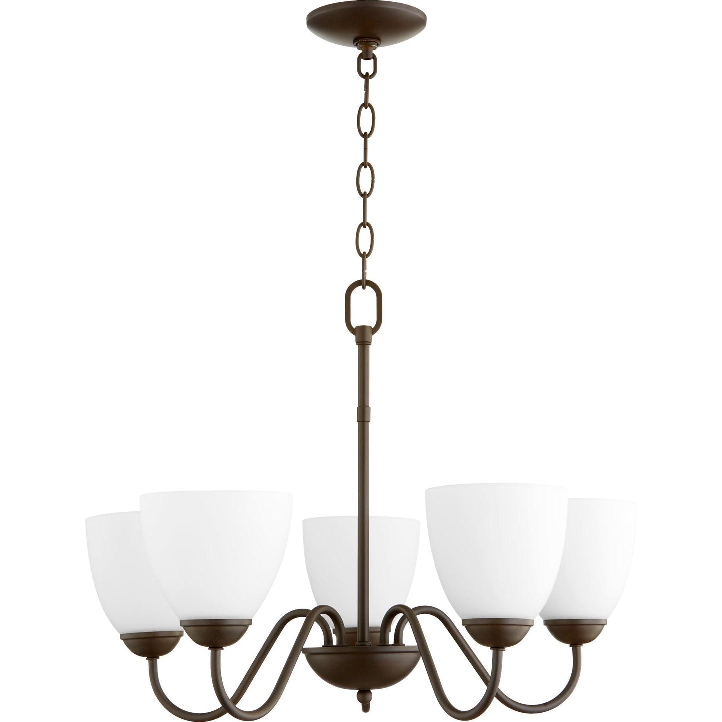 Quorum 6041-5-86 Chandelier - Oiled Bronze