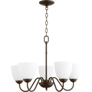 Quorum 6041-5-86 Chandelier - Oiled Bronze