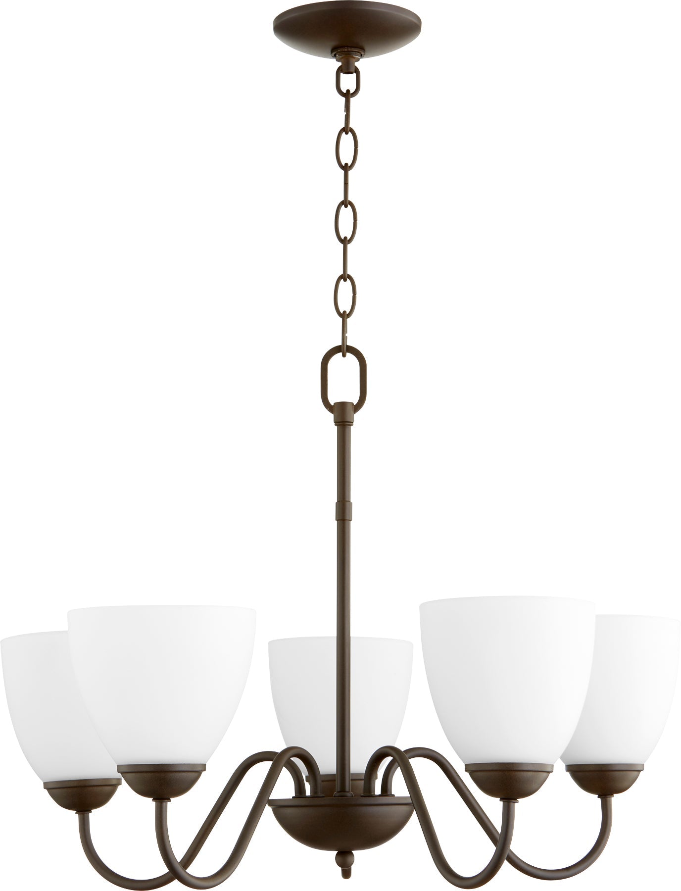 Quorum 6041-5-86 Chandelier - Oiled Bronze