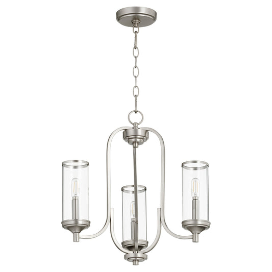 Quorum Collins 6044-3-65 Chandelier - Satin Nickel