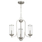 Quorum Collins 6044-3-65 Chandelier - Satin Nickel