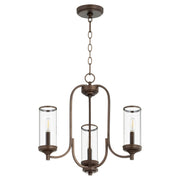 Quorum Collins 6044-3-86 Chandelier - Oiled Bronze