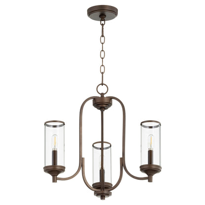 Quorum Collins 6044-3-86 Chandelier - Oiled Bronze