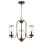 Quorum Collins 6044-3-86 Chandelier - Oiled Bronze