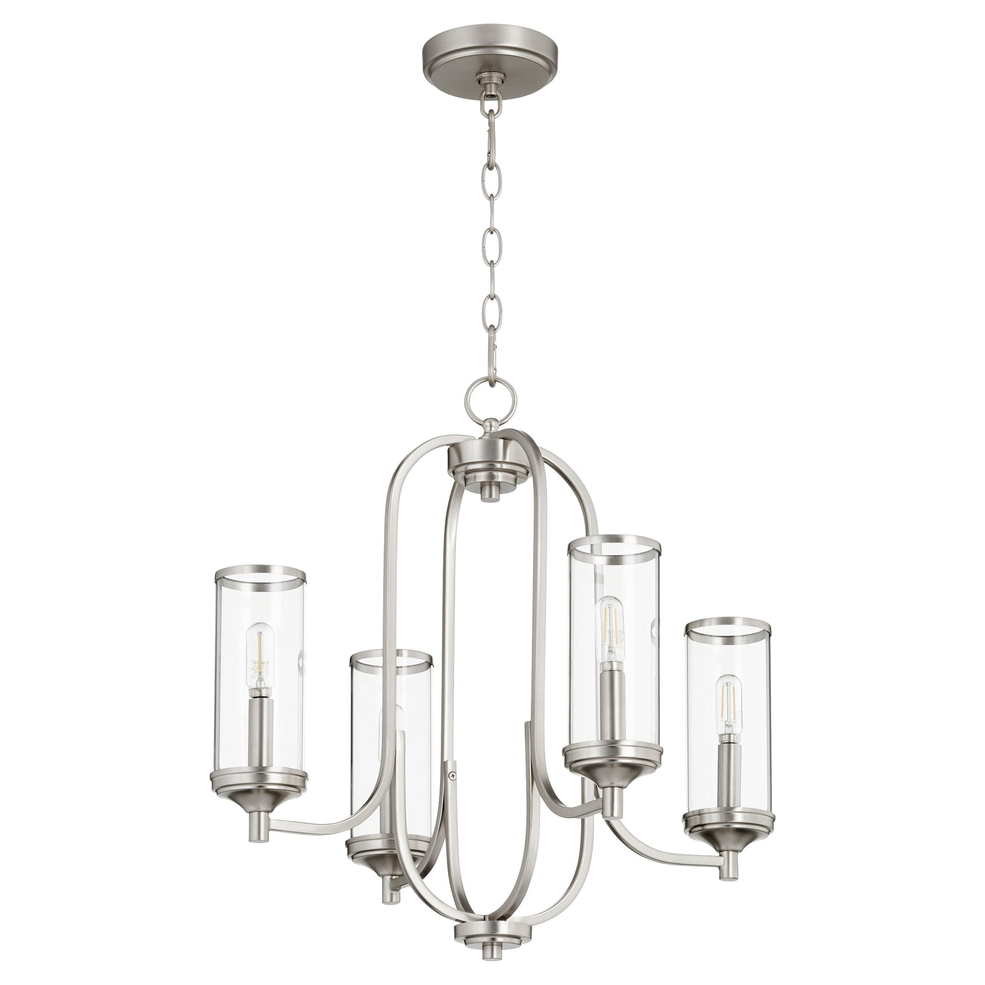 Quorum Collins 6044-4-65 Chandelier - Satin Nickel