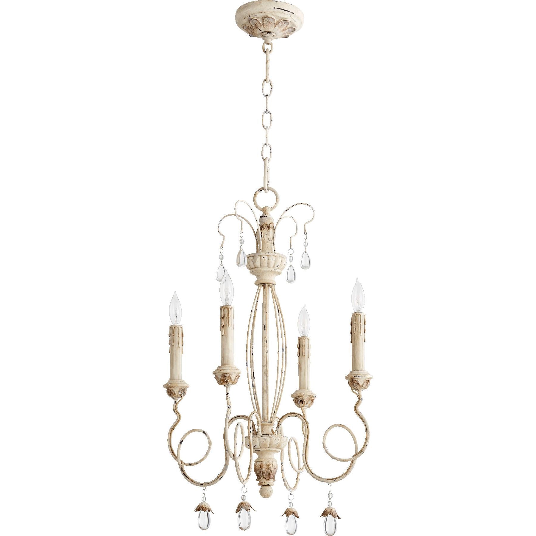Quorum Venice 6044-4-70 Chandelier - Persian White