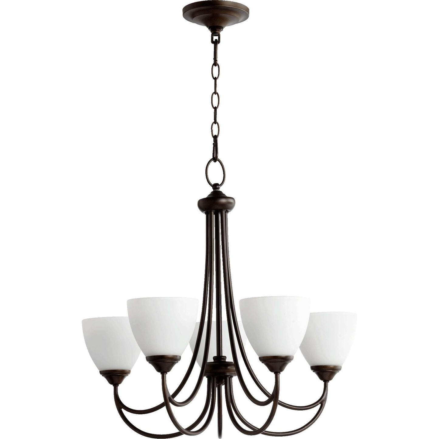 Quorum Brooks 6050-5-86 Chandelier - Oiled Bronze