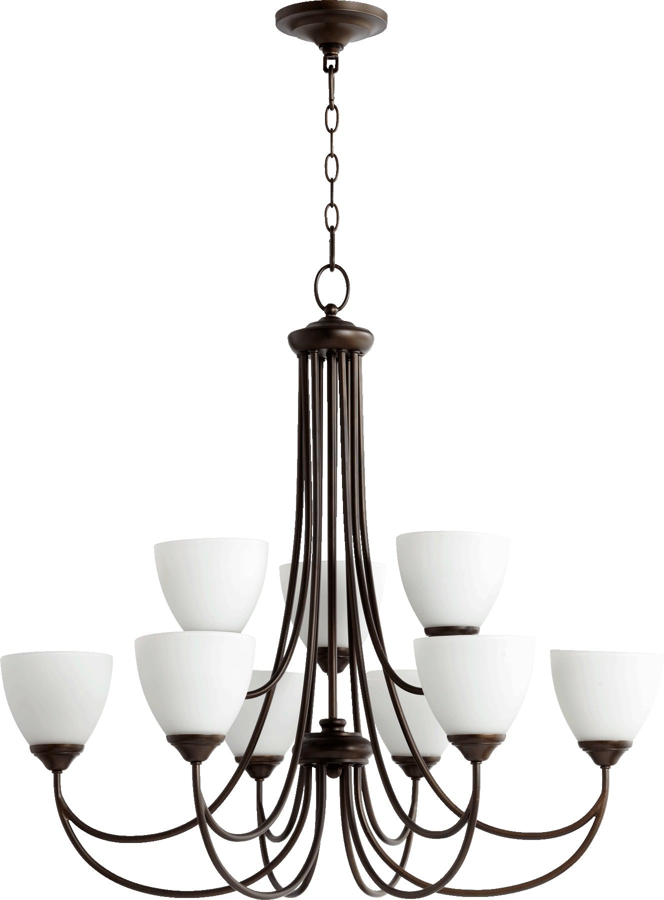 Quorum Brooks 6050-9-86 Chandelier - Oiled Bronze